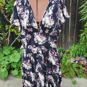 Trashy Diva Black and Pink Maxi Dress